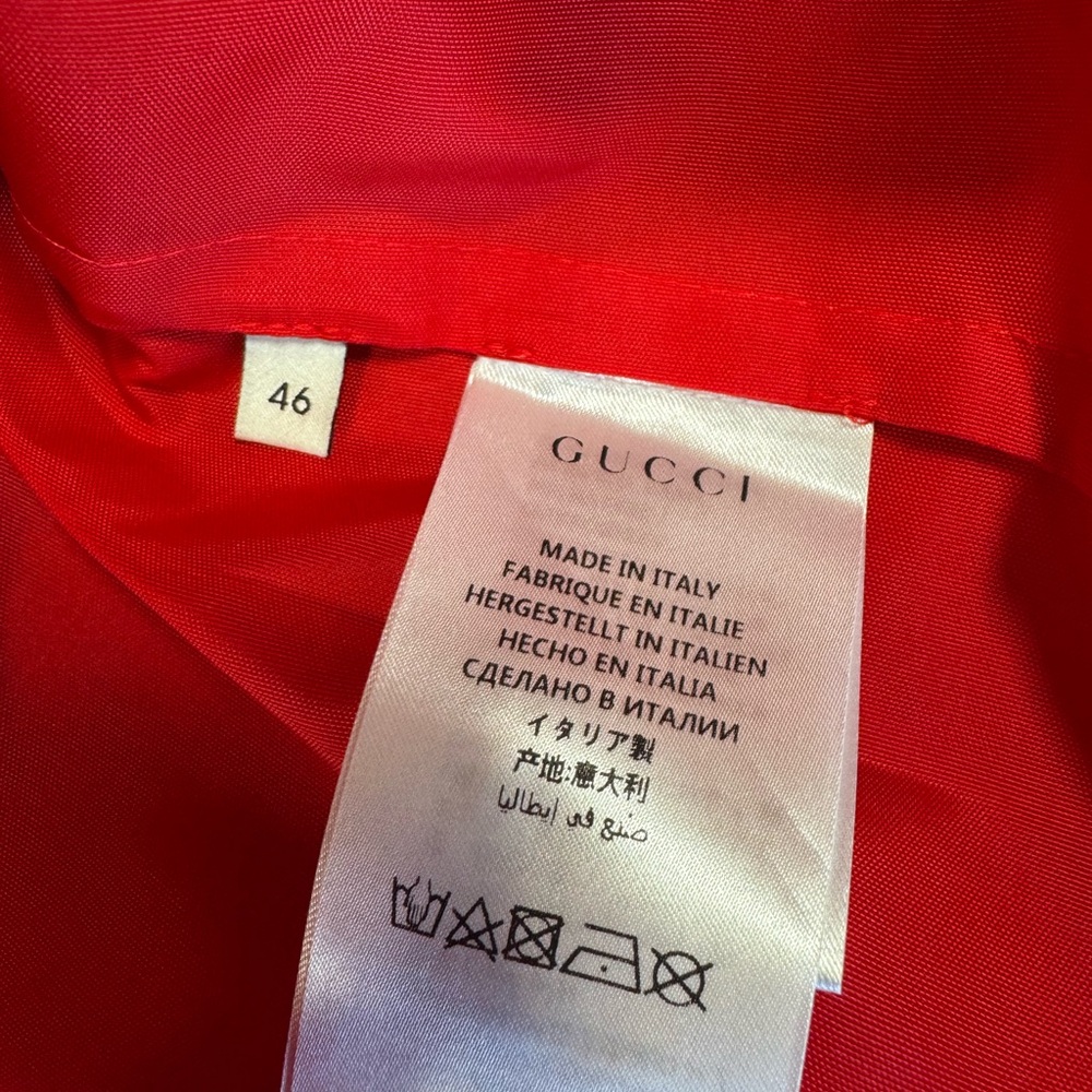 🛑SOLD🛑🚗GUCCI RED ANORAK POLYAMIDE OVERSIZED JACKET🚗 - Picture 10 of 10